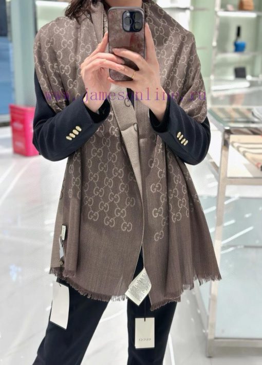 Gucci classic shawl GG letter double-sided long scarf G evergreen tree style, unisex and suixki92358