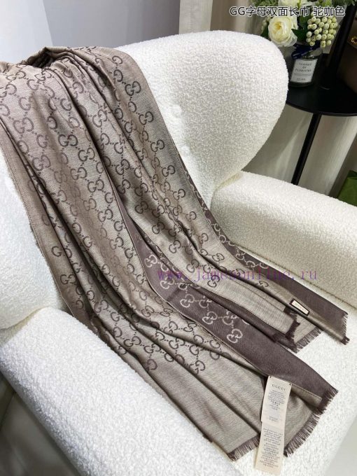Gucci classic shawl GG letter double-sided long scarf G evergreen tree style, unisex and suixki92358 - Image 11