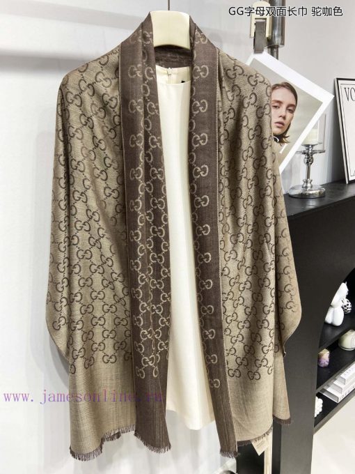 Gucci classic shawl GG letter double-sided long scarf G evergreen tree style, unisex and suixki92358 - Image 19