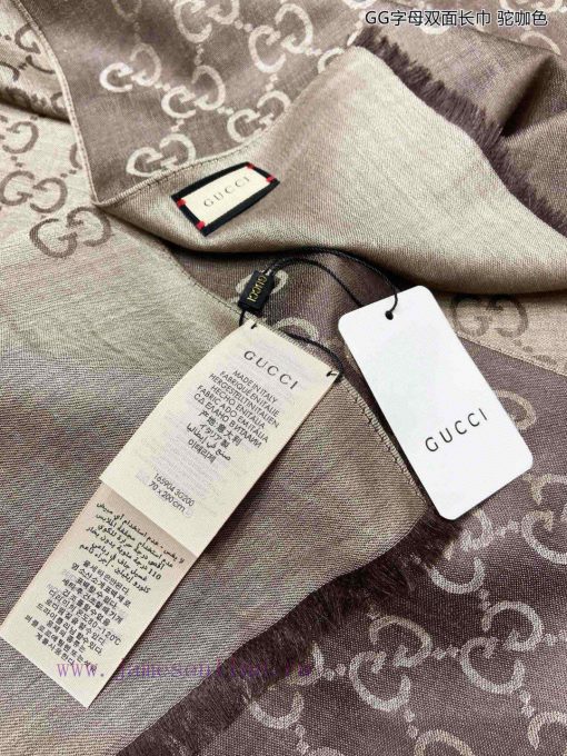 Gucci classic shawl GG letter double-sided long scarf G evergreen tree style, unisex and suixki92358 - Image 23