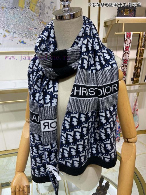 Explosive D Home D Old Flower Bar Pattern Long Scarf Jacquard Knitted, Made of Pure Cashmerevq06tncl - Image 15
