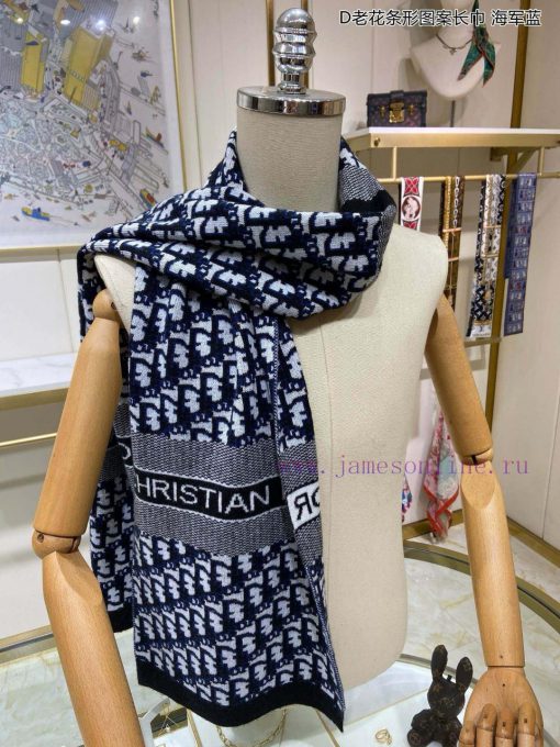 Explosive D Home D Old Flower Bar Pattern Long Scarf Jacquard Knitted, Made of Pure Cashmerevq06tncl - Image 16
