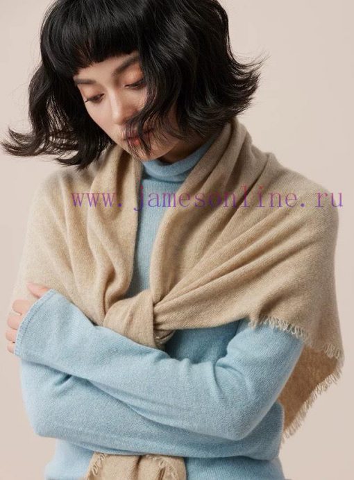 Piana LP Solid Color Tassel Large Triangle Scarf LP Cashmere Family, the new aristocrat in t0egqudf7 - Image 15