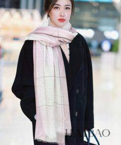 LP premium original single LP lightweight interlaced plaid long scarf ️ high cutting-edge pruds4yert