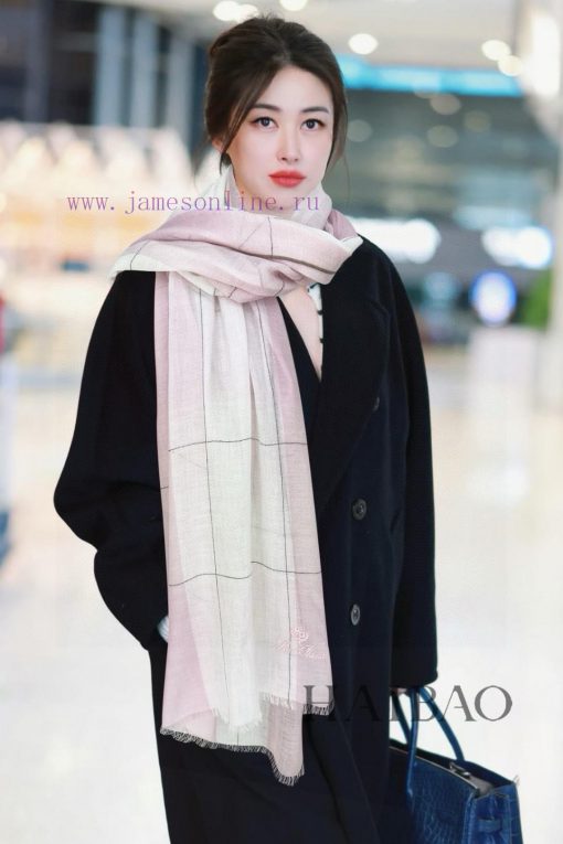 LP premium original single LP lightweight interlaced plaid long scarf ️ high cutting-edge pruds4yert - Image 2