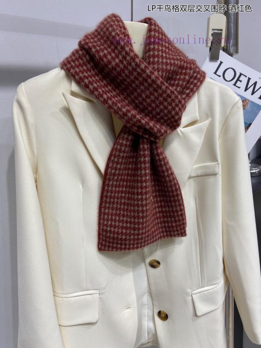 New Loro Piana Cattle LP Thousand Bird Grid Double layered Cross shaped Multi functional Scadpckrexa - Image 5