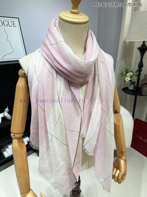 LP premium original single LP lightweight interlaced plaid long scarf ️ high cutting-edge pruds4yert - Image 7