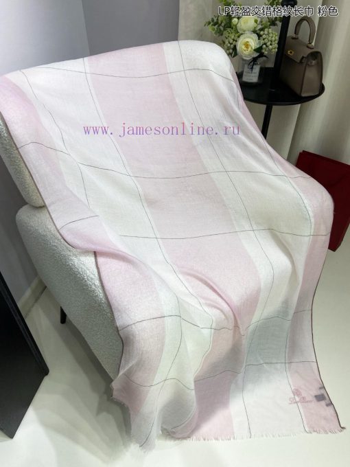 LP premium original single LP lightweight interlaced plaid long scarf ️ high cutting-edge pruds4yert - Image 8