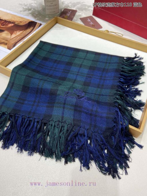 LP premium original single Christmas exclusive LP plaid fringe square scarf 110 ️ High end p4nzc2066 - Image 14