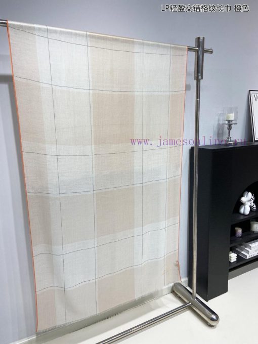 LP premium original single LP lightweight interlaced plaid long scarf ️ high cutting-edge prokjr4hss - Image 16