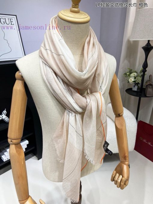 LP premium original single LP lightweight interlaced plaid long scarf ️ high cutting-edge prokjr4hss - Image 18