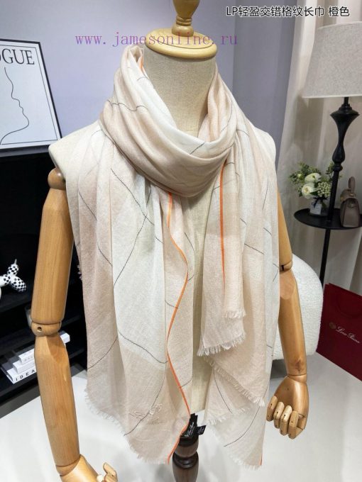 LP premium original single LP lightweight interlaced plaid long scarf ️ high cutting-edge prokjr4hss - Image 19