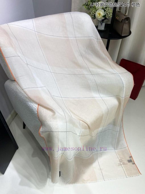 LP premium original single LP lightweight interlaced plaid long scarf ️ high cutting-edge prokjr4hss - Image 20