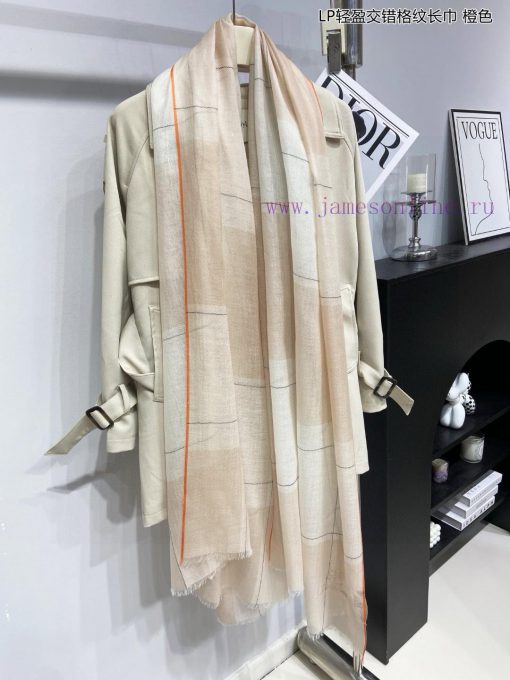 LP premium original single LP lightweight interlaced plaid long scarf ️ high cutting-edge prokjr4hss - Image 25
