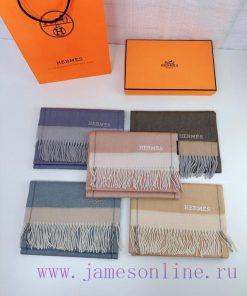 🤴 Premium H Double Striped Cashmere Long Scarf ️ High end Product ️ Imported Cashmere with Skjcn9ucj