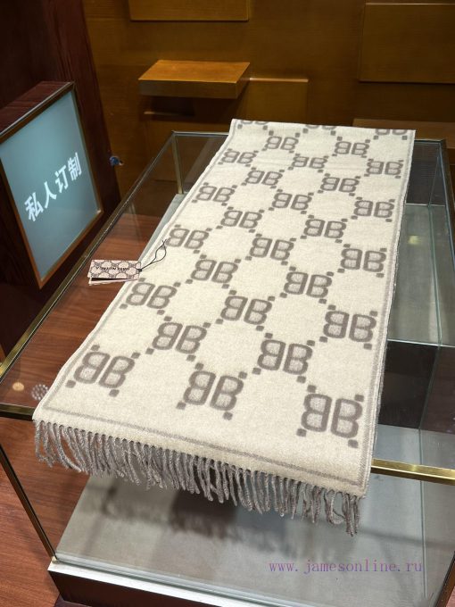 , limited edition customized Balenciaga and Gucci co branded shawl with soft and comfortables7jamvdk - Image 16