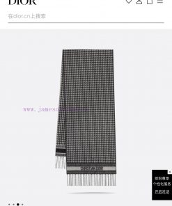 CD Thousand Bird Grid Scarf, another classic masterpiece, black and white Thousand Bird Gridav0wroct