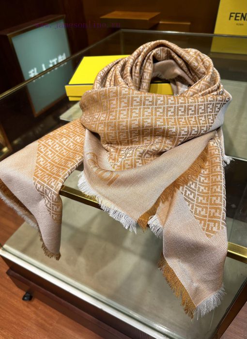 Large shawl, luxurious jacquard weaving of blue soft mulberry silk and wool blend material, 64tp8ao3 - Image 4