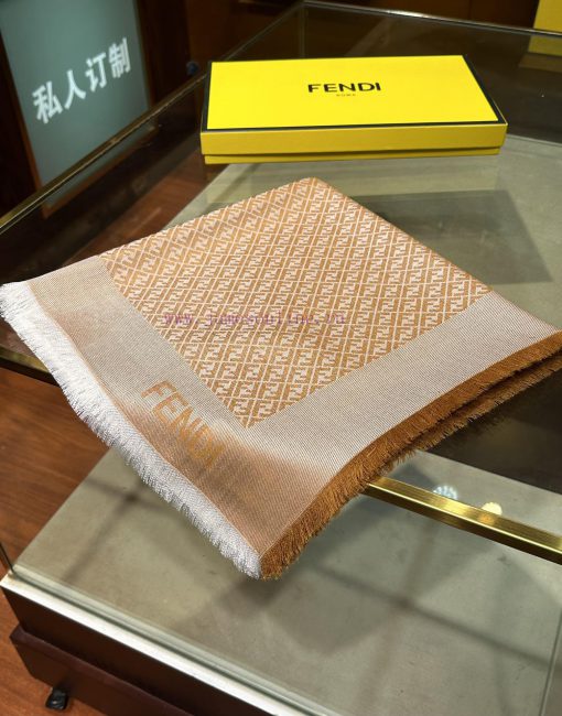 Large shawl, luxurious jacquard weaving of blue soft mulberry silk and wool blend material, 64tp8ao3 - Image 6