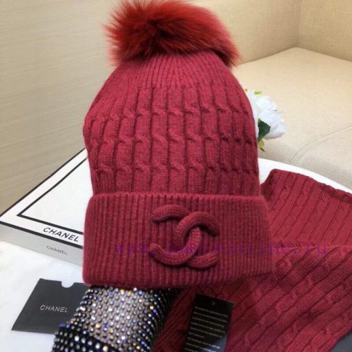 Chanel set wool scarf hat set ️ Classic set hat hat scarf warm and super comfortable~Winter byy38r6o - Image 7