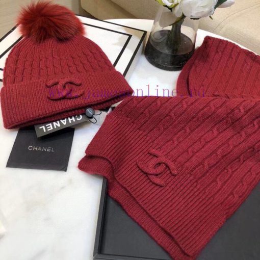 Chanel set wool scarf hat set ️ Classic set hat hat scarf warm and super comfortable~Winter byy38r6o - Image 9