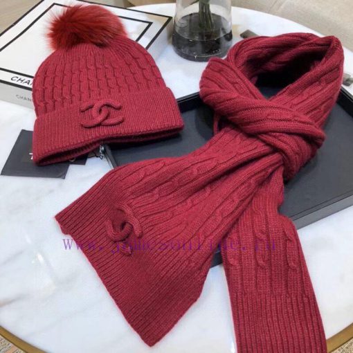 Chanel set wool scarf hat set ️ Classic set hat hat scarf warm and super comfortable~Winter byy38r6o - Image 10