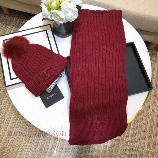 Chanel set wool scarf hat set ️ Classic set hat hat scarf warm and super comfortable~Winter byy38r6o - Image 11
