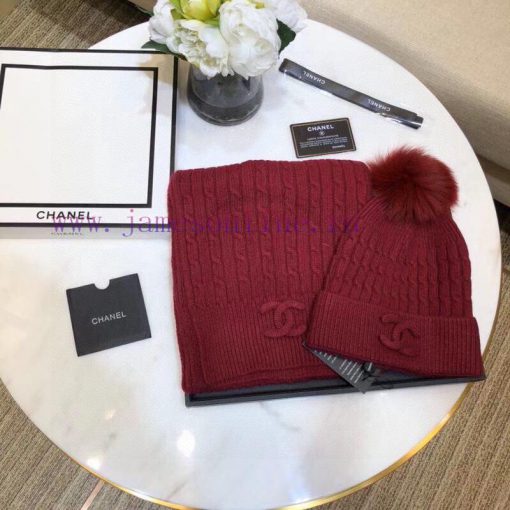 Chanel set wool scarf hat set ️ Classic set hat hat scarf warm and super comfortable~Winter byy38r6o - Image 12