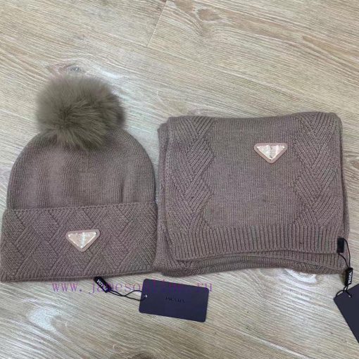 Prada wool set hat classic set hat scarf warm and super comfortable~Winter girl's anti-agingwdbxydnu - Image 8