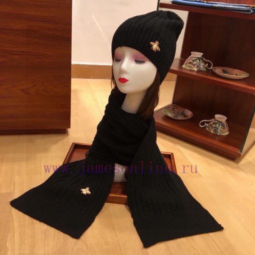 Gucci Set GUCCI Set ️ [Color] Rabbit Fleece+Cashmere Scarf Hat Set Texture Great ️ Warm and esf1nejo - Image 8