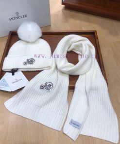 MONCLER [Color] New Original Hat Scarf Set with Rabbit Fleece and Cashmere Ingredients 🤔 Equ4hdsaxld