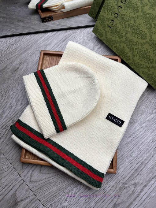 G Home Wool Set Hat Classic Set Hat Scarf Warm and Super Comfortable~Winter Sister's Age Redeoqaos5x - Image 4