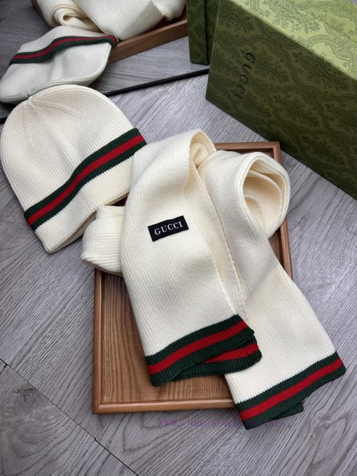 G Home Wool Set Hat Classic Set Hat Scarf Warm and Super Comfortable~Winter Sister's Age Redeoqaos5x - Image 10