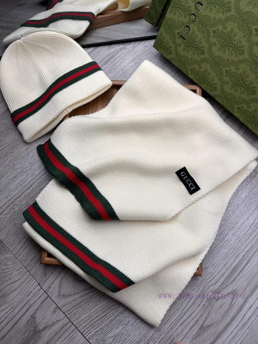 G Home Wool Set Hat Classic Set Hat Scarf Warm and Super Comfortable~Winter Sister's Age Redeoqaos5x - Image 14