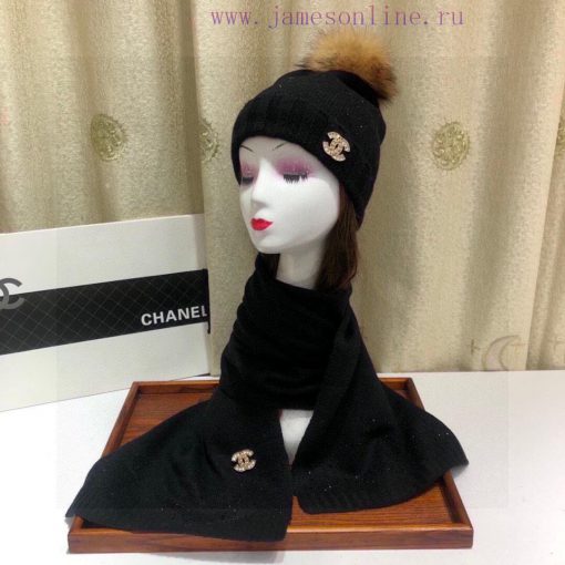 Chanel three piece set of CHANEL cashmere knitted scarf, hat and gloves, 70% cashmere and 3050ktkj94 - Image 19