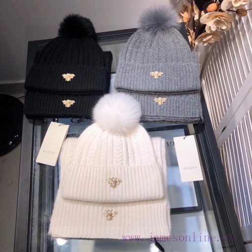 Gucci set GUCCI set ️ Same style hot release ️ Comes with 15cm real fox big wool ball ️️ Wooz6kj6z5y - Image 10