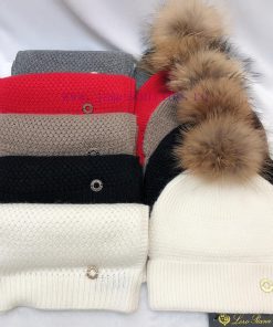 Nuoyoupianya set cashmere hat scarf set is warm and super comfortable~Winter girl's anti-agisfvrnv95