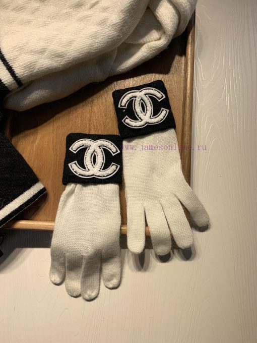 C Home Three Piece Wool Set Hat Scarf Glove Classic Set Hat Warm and Super Comfortable~Wintek0f9nqy6 - Image 10