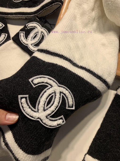 C Home Three Piece Wool Set Hat Scarf Glove Classic Set Hat Warm and Super Comfortable~Wintek0f9nqy6 - Image 16