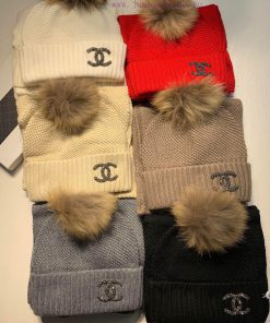 C Home Wool Set Hat - With Luozi Woolen Ball Classic Set Hat Scarf Warm and Super Comfortablr8vyib61