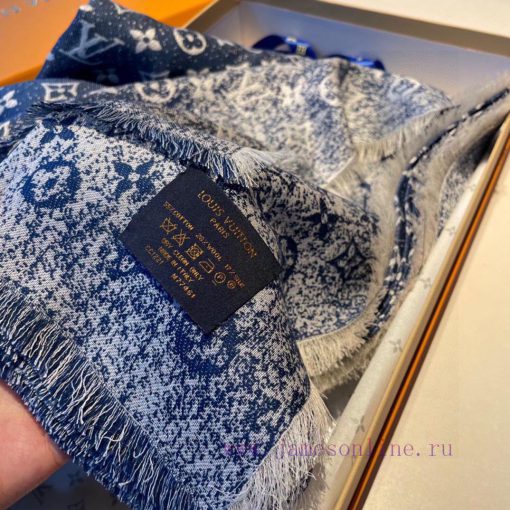 The Denim Gradient shawl presents a gradient effect, resembling the unique texture of belovesdv23x2z - Image 16
