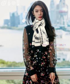 New Chanel, 2023 Sincere Praise Double sided Ring Velvet Long Scarf Real Sincere Beauty Shawed8g9sez