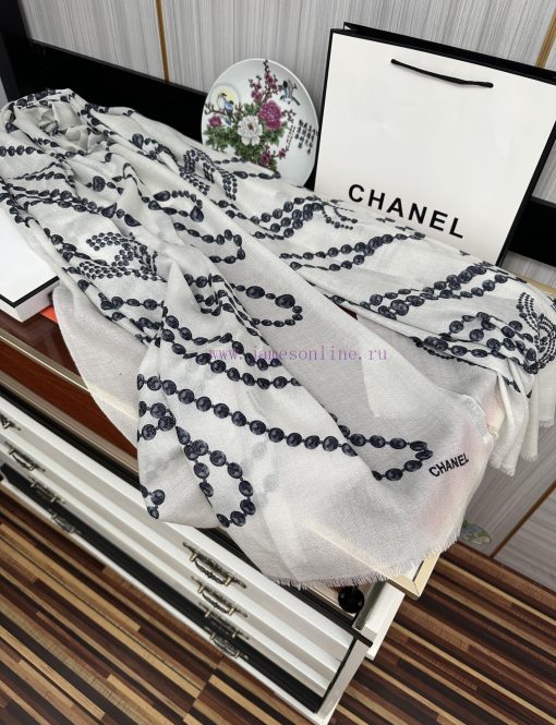 Chanel Silver Silk 2023 [Eating Melon] Sparkling Pearl Style Series [Coffee] Top Design is ssv63s2zz - Image 6