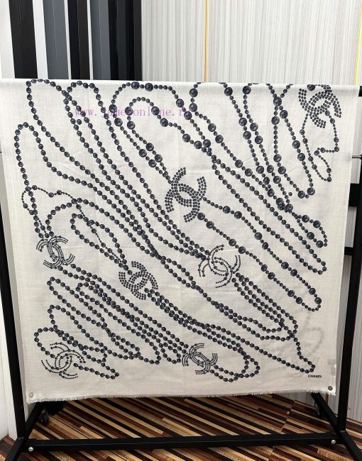 Chanel Silver Silk 2023 [Eating Melon] Sparkling Pearl Style Series [Coffee] Top Design is ssv63s2zz - Image 19