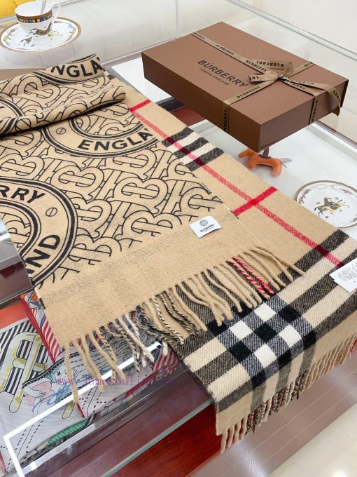 Burberry plaid expansion new product synchronized with monochrome new tassel scarf, made of 4h3tp981 - Image 9