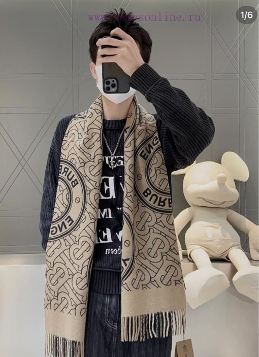 Burberry plaid expansion new product synchronized with monochrome new tassel scarf, made of 4h3tp981 - Image 11