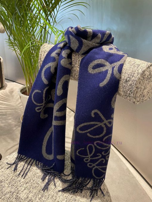 Top selling item: LW color blocked cashmere long scarf 🧶 LOEWE 2022 The early autumn series xvmnkewu - Image 16