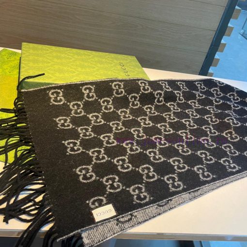 The latest double-sided dual-use scarf at the purchasing level, with the GG logo as Gucci's 2jl5hk7r - Image 8