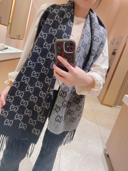 The latest double-sided dual-use scarf at the purchasing level, with the GG logo as Gucci's 2jl5hk7r - Image 11
