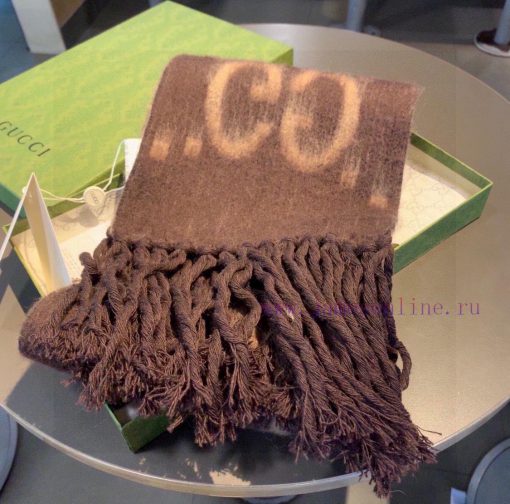 Gucci GG mohair wool blend collection long scarf ️ The design inspiration for the GG patterntusx96bf - Image 13